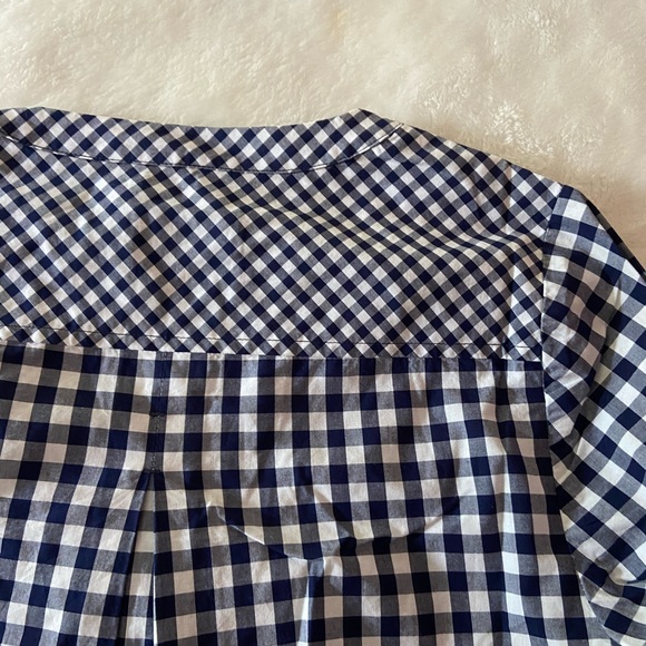 Vineyard Vines gingham tie sleeve top - Picture 9 of 14